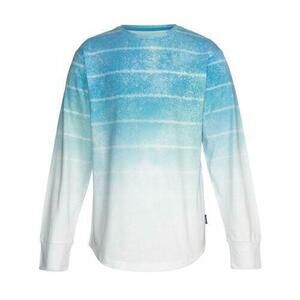 Univibe Ashton Color Wash Print Long Sleeve Crewneck T-shirt